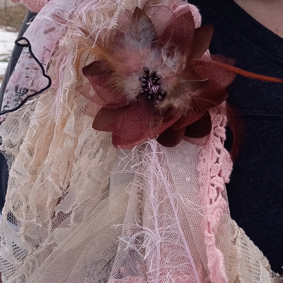 STATEMENT piece, necklace, upcycled necklace, neck piece - Picture 6 of 10